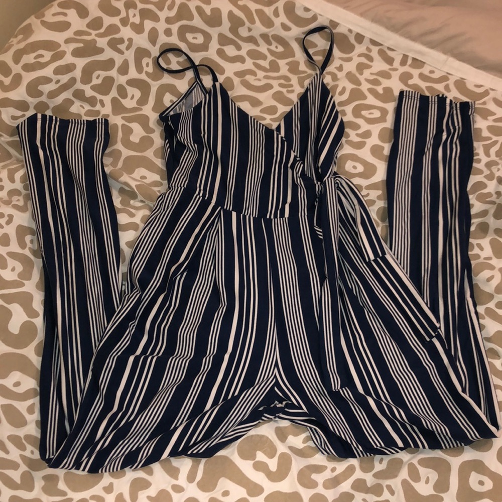 Striped jumpsuit